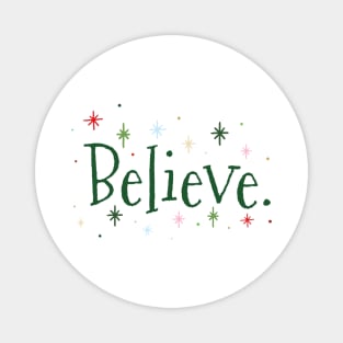 Believe in the mid century modern magic of Christmas! Magnet